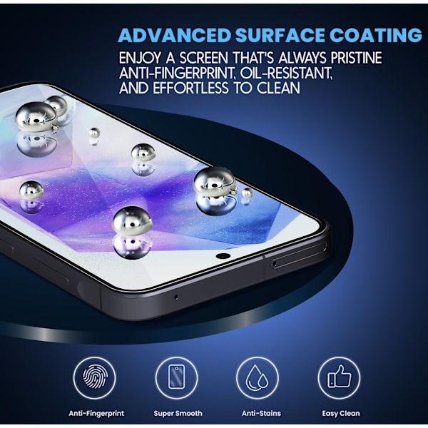 1-Pack SAMSUNG A55 Skärmskydd - Härdat Glas 9H - Super kvalitet 3D