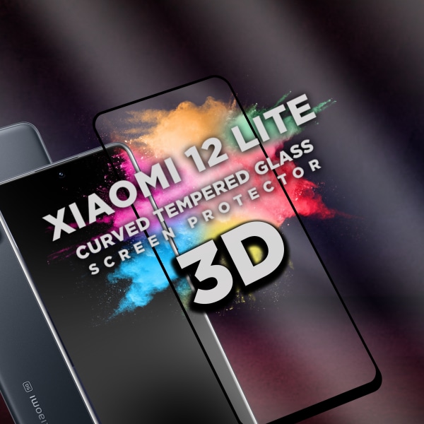 Xiaomi 12 Lite - Härdat glas 9H-Super kvalitet 3D Skärmskydd