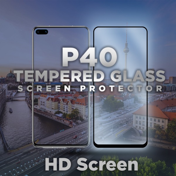 Huawei P40 - Härdat glas 9H – 3D Super kvalitet