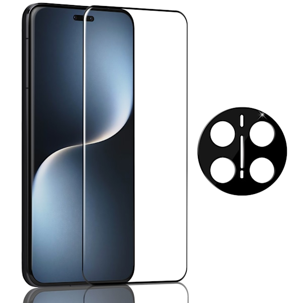 1-Pack Honor Magic 7 Pro Skærmbeskyttelse & 1-Pack linsebeskyttelse - Hærdet Glas 9H - Super kvalitet 3D