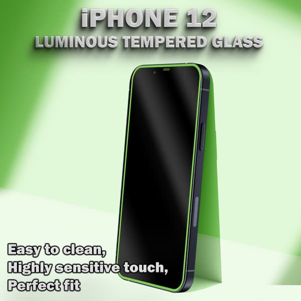 1-Pack IPHONE 12 Näytönsuoja - Karkaistu Lasi 9H - Super laatu 3D