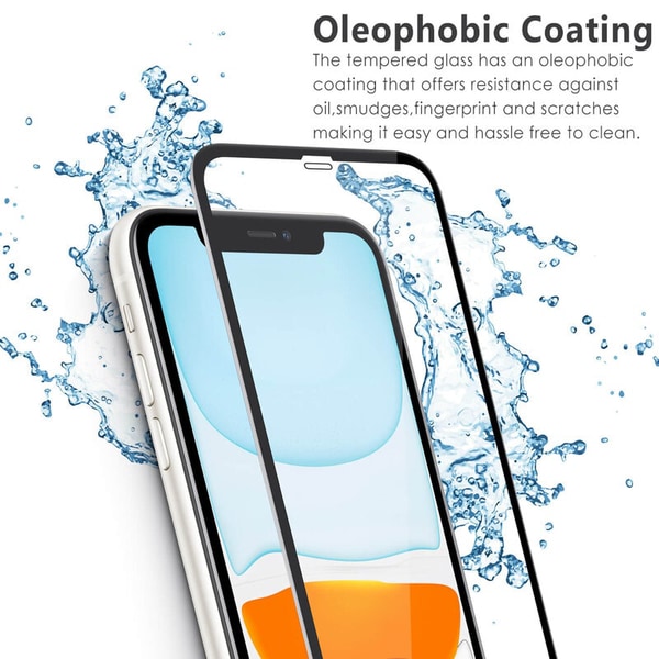 Skärmskydd IPhone 11 / XR - 3D härdat glas - hög kvalitet