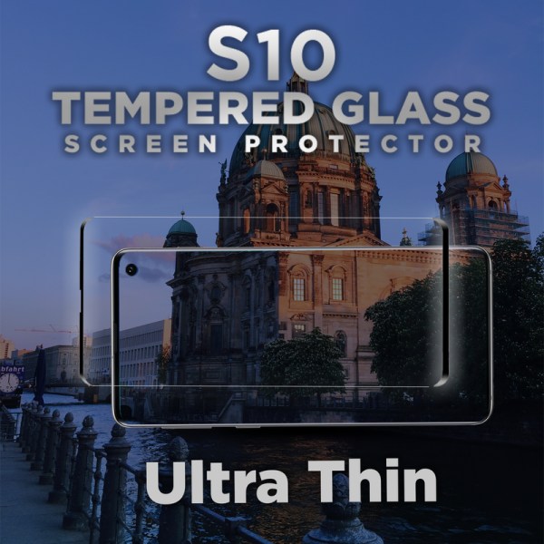 Samsung Galaxy S10 - Härdat glas 9H – Super kvalitet 3D