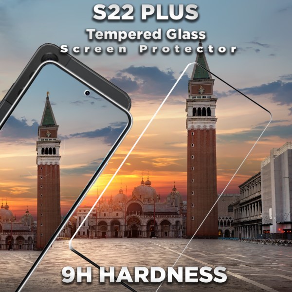 1-Pack Samsung S22 Plus Skärmskydd  - 9H Härdat Glass - 3D Super Kvalitet