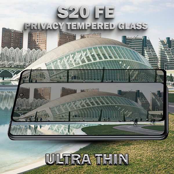 1-Pack Privacy Skärmskydd For Samsung S20 FE - Härdat Glas 9H - Super Kvalitet 3D