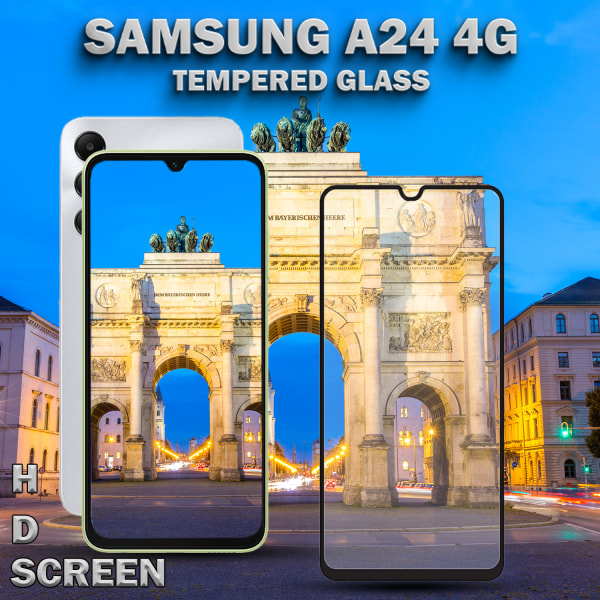 1-Pack SAMSUNG GALAXY A24 Näytönsuoja - Karkaistu Lasi 9H - Super laatu 3D
