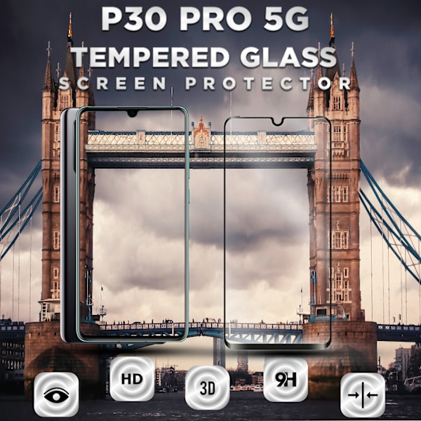 1-Pack HUAWEI P30 PRO Näytönsuoja - Karkaistu Lasi 9H - Super laatu 3D