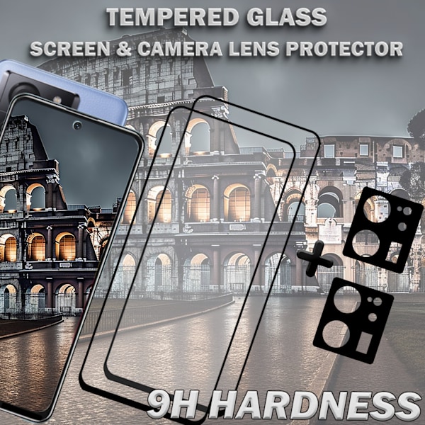 2-Pack XIAOMI 13T Skærmbeskyttelse & 2-Pack linsebeskyttelse - Hærdet Glas 9H - Super kvalitet 3D