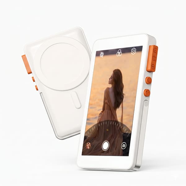 Magnetisk selvmonitor til livestreaming, kompatibel med iPhone og Android