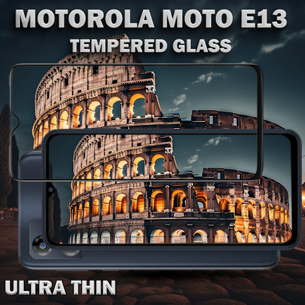 1-Pack MOTOROLA MOTO E13 Skærmbeskyttelse - Hærdet Glas 9H - Super kvalitet 3D