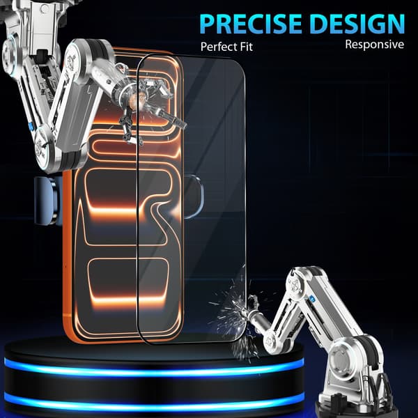 1-Pack iPhone 17 Pro Näytönsuoja - Karkaistu Lasi 9H - Super laatu 3D
