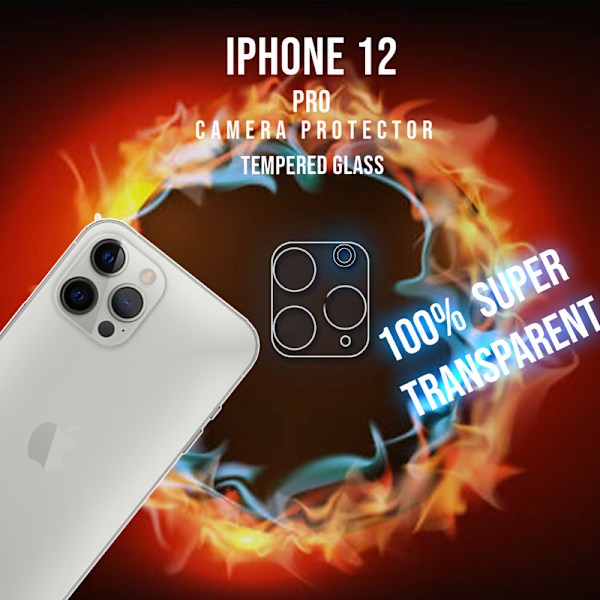 Iphone 12 Pro Linsskydd - 9H Härdat glas - Super kvalitet