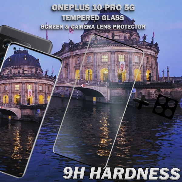 OnePlus 10 Pro 5G & 1-Pack linsskydd - Härdat Glas 9H - Super kvalitet 3D