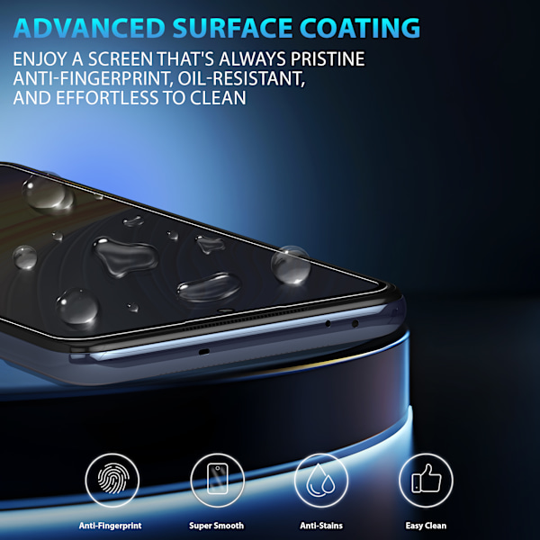 1-Pack Xiaomi Poco X3 Privacy Skærmbeskyttelse - Hærdet Glas 9H - Super kvalitet 3D