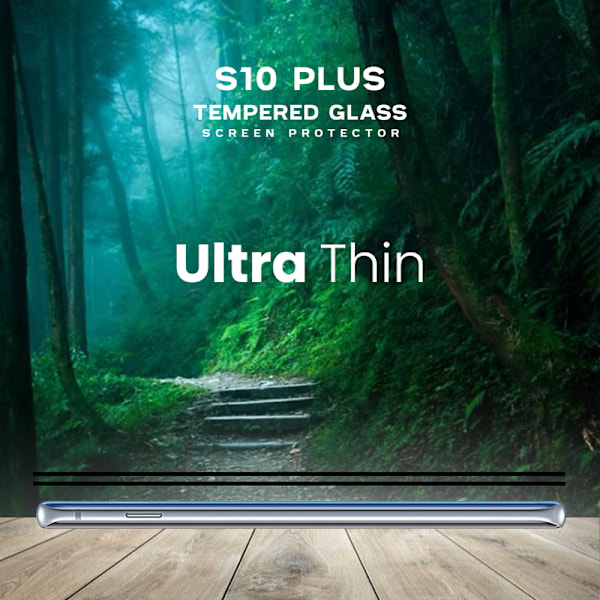 2- Pack Samsung S10 Plus - Härdat Glas 9H - Super Kvalitet 3D