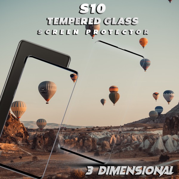 Samsung Galaxy S10 - Härdat Glas 9H – 3D Skärmskydd - Super kvalitet