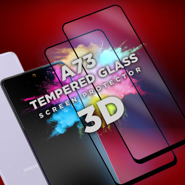 2 Pack Samsung Galaxy A73 - Härdat glas 9H - Super kvalitet 3D