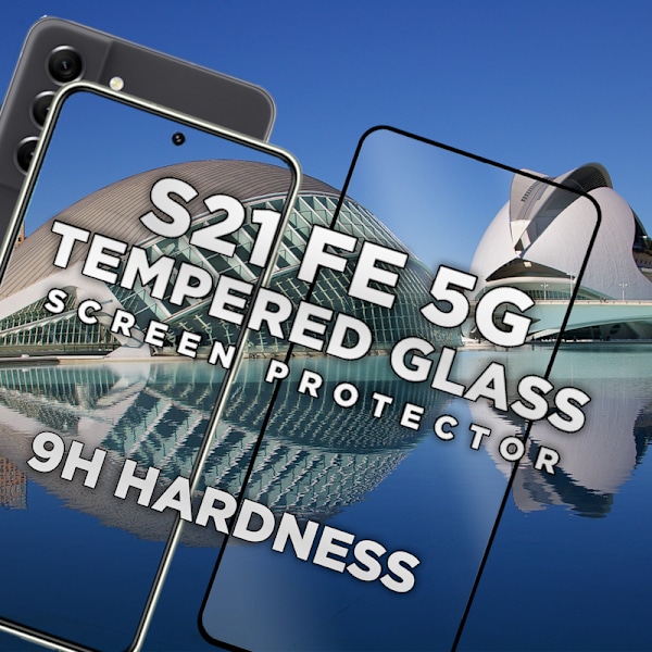 1-Pack SAMSUNG S21 FE Skærmbeskyttelse - Hærdet Glas 9H - Super kvalitet 3D