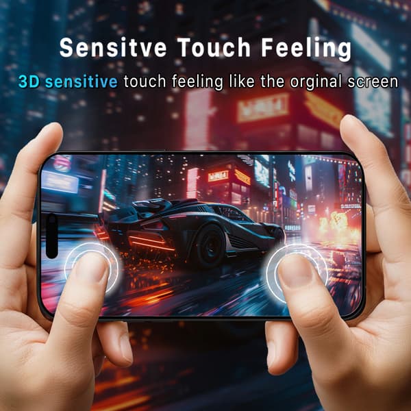 2-Pack Iphone 16 Pro Max Privacy Skærmbeskyttelse - Hærdet Glas 9H - Super kvalitet 3D