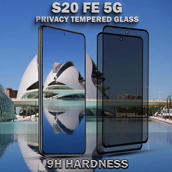 2-Pack Privacy Skärmskydd For Samsung S20 FE (5G) - Härdat Glas 9H - Super Kvalitet 3D