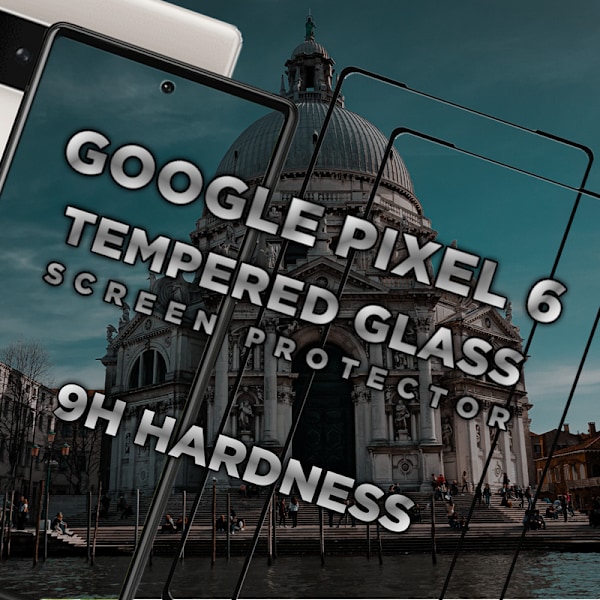 2 Pack Google Pixel 6 - Härdat glas 9H - Super kvalitet 3D