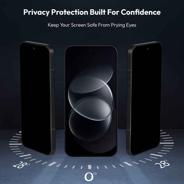 2-Pack Xiaomi Redmi Note 17 Pro Privacy Skærmbeskyttelse - Hærdet Glas 9H - Super kvalitet 3D