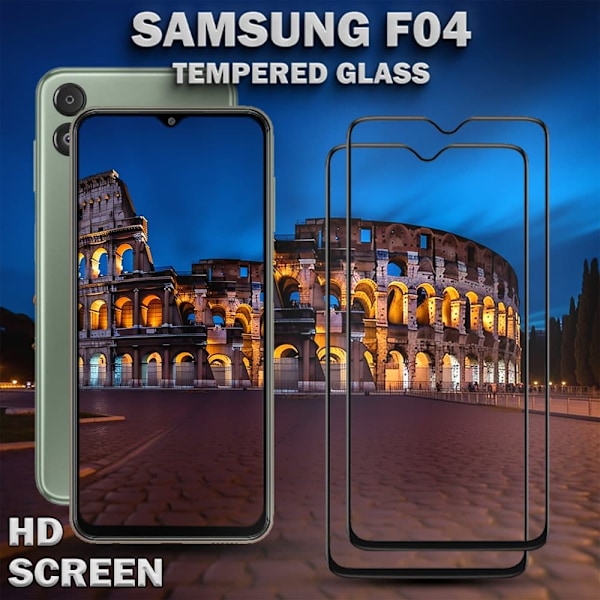 2-Pack Samsung F04 Skärmskydd - Härdat Glas 9H - Super kvalitet 3D