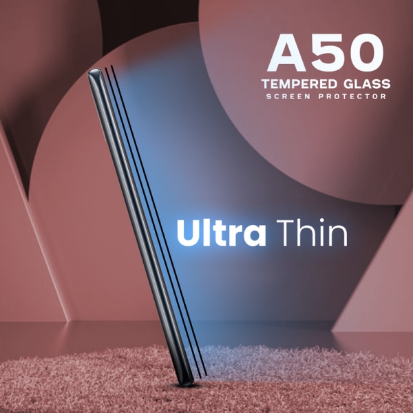 2 Pack Samsung Galaxy A50 - Härdat glas 9H - Super kvalitet 3D
