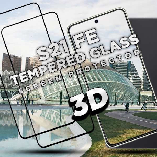 2 Pack Samsung S21 FE - 9H Härdat Glass - Super Kvalitet 3D