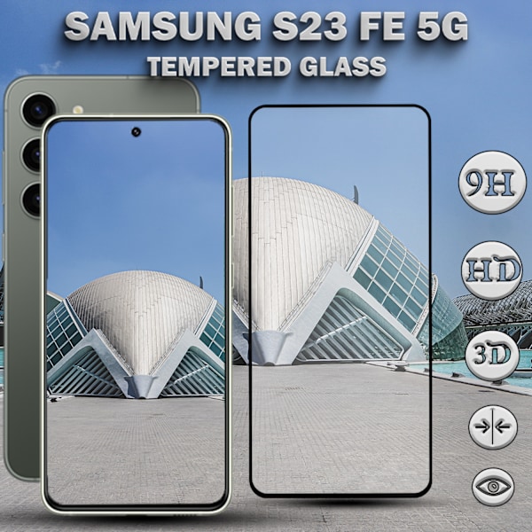 Samsung S23 FE 5G - 9H Härdat Glass - Super Kvalitet 3D