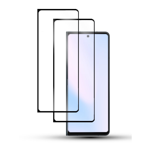 2-Pack Samsung Z FOLD 5 5G Skärmskydd - Härdat Glas 9H - Super kvalitet 3D