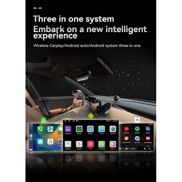 Trådløs CarPlay & Android Auto adapter med USB og Bluetooth 5.0