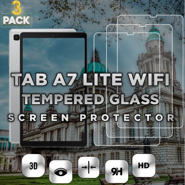 3-Pack Samsung Galaxy Tab A7 Lite WiFi - Härdat Glas 9H - Super Kvalitet Skärmskydd
