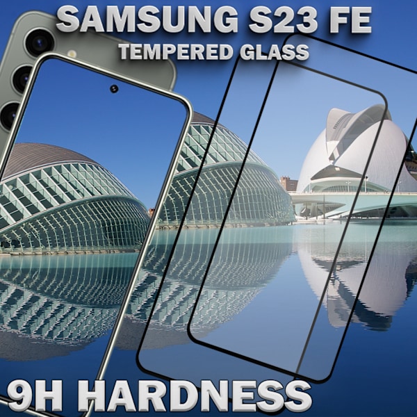 2-Pack SAMSUNG S23 FE Näytönsuoja - Karkaistu Lasi 9H - Super laatu 3D