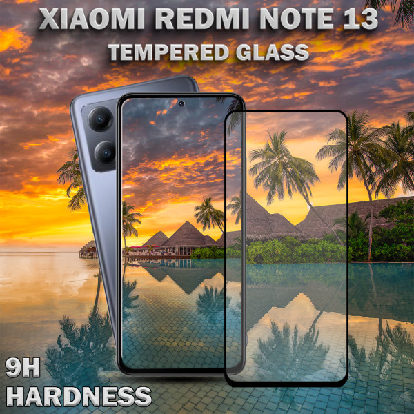 1-Pack XIAOMI REDMI NOTE 13 Skærmbeskyttelse - Hærdet Glas 9H - Super kvalitet 3D