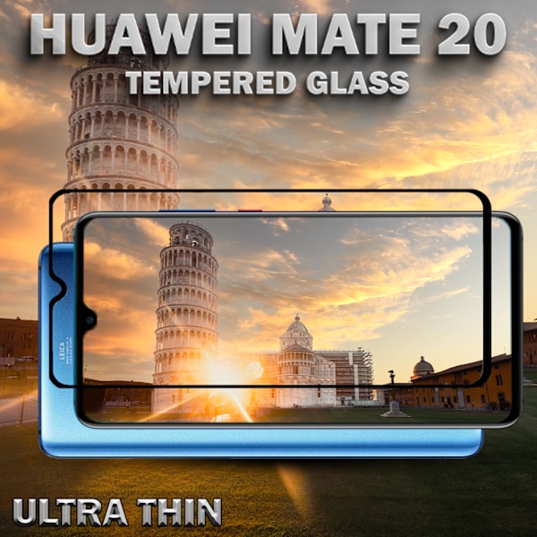 Huawei Mate 20 - Härdat Glas 9H – Super kvalitet 3D  Skärmskydd