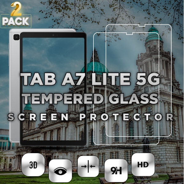 2-Pack SAMSUNG GALAXY TAB A7 Näytönsuoja - Karkaistu Lasi 9H - Super laatu 3D
