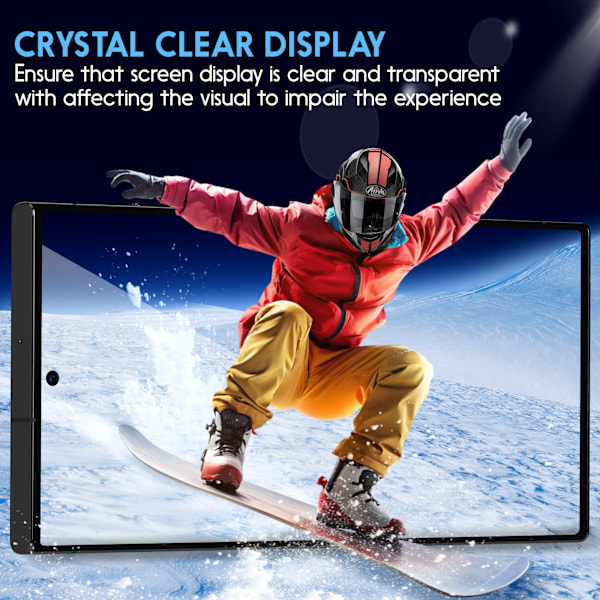 1-Pack SAMSUNG S23 ULTRA Näytönsuoja & 1-Pack linssinsuoja - Karkaistu Lasi 9H - Super laatu 3D