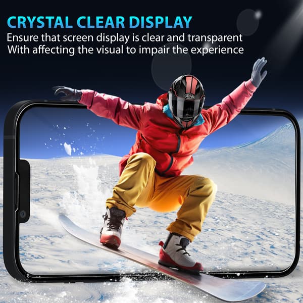 1-Pack ‏‏Iphone 14 Plus Skärmskydd - Härdat Glas 9H - Super kvalitet 3D