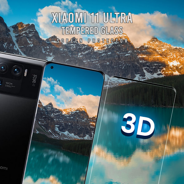 1-Pack XIAOMI 11 ULTRA Skærmbeskyttelse - Hærdet Glas 9H - Super kvalitet 3D