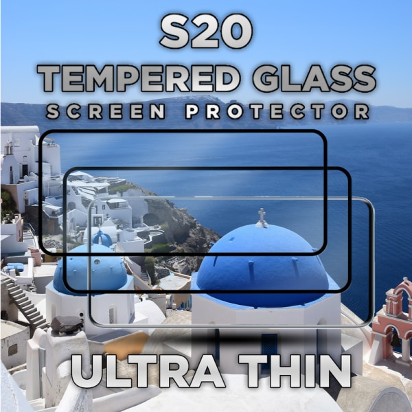 2 Pack Samsung Galaxy S20 - Härdat glas 9H - Super kvalitet 3D