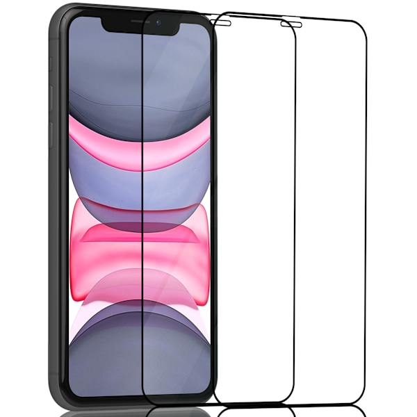 2-Pack Iphone 11 Skærmbeskyttelse - Hærdet Glas 9H - Super kvalitet 3D