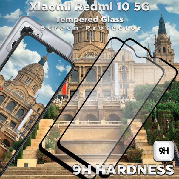 2-Pack Xiaomi Redmi 10 5G - Härdat Glas 9H - Super kvalitet 3D Skärmskydd