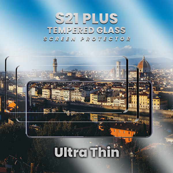 2-Pack SAMSUNG S21 PLUS Skærmbeskyttelse - Hærdet Glas 9H - Super kvalitet 3D