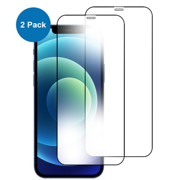 2-pack - Iphone 12 / 12 Pro - 9H Härdat Glass - Top Kvalitet