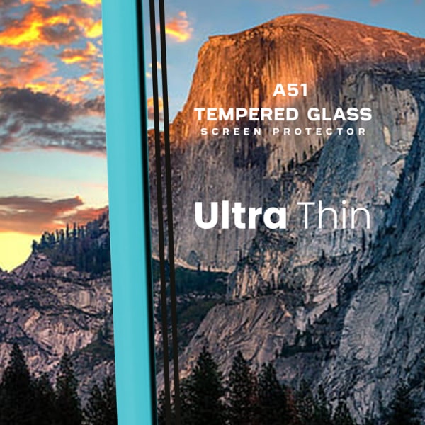 2 Pack Samsung Galaxy A51 - Härdat glas 9H - Super kvalitet 3D