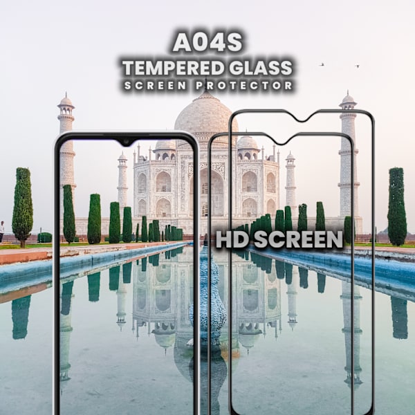 2-Pack SAMSUNG GALAXY A04S Skærmbeskyttelse - Hærdet Glas 9H - Super kvalitet 3D