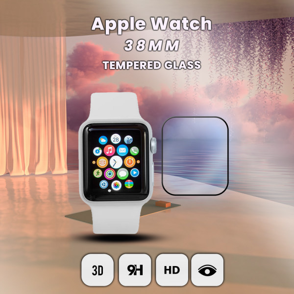 Apple Watch 38mm -Härdat glas 9H – Super kvalitet 3D Skärmskydd