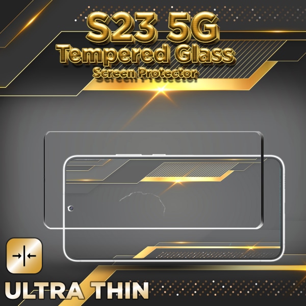 Samsung S23 (5G) - 9H Härdat Glass - 3D Super Kvalitet Skärmskydd