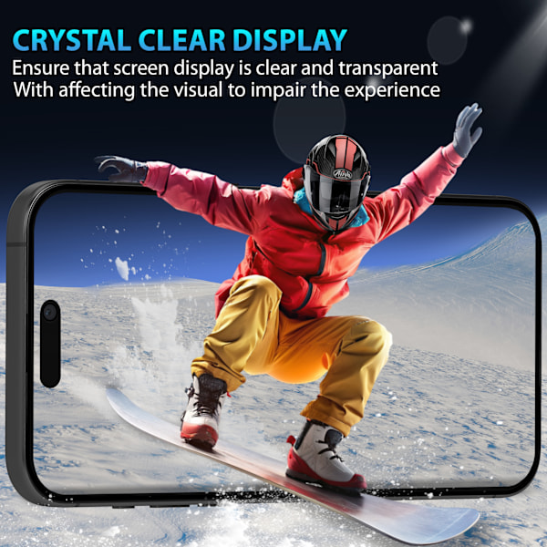 1-Pack Iphone 16 Privacy Skärmskydd - Härdat Glas 9H - Super kvalitet 3D